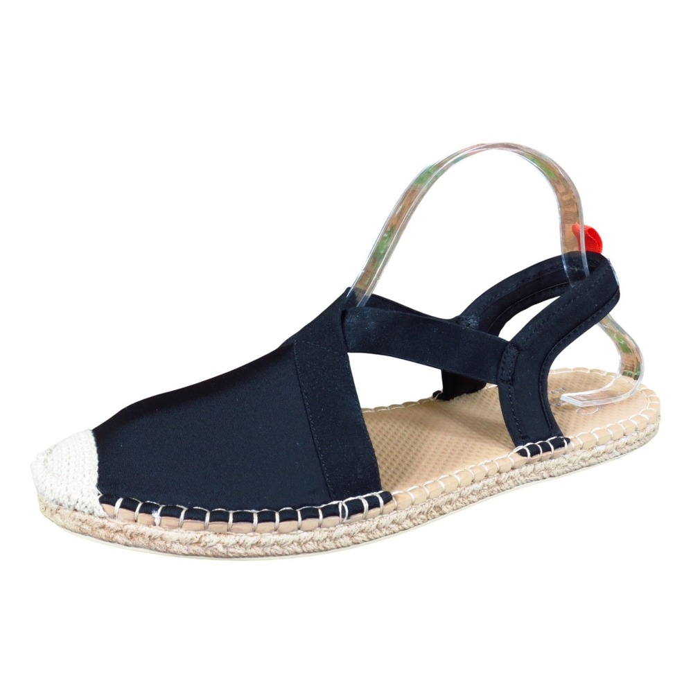 Sea Star Beachwear Seafarer Womens Espadrille Sandal Size 10 Water Shoe Black